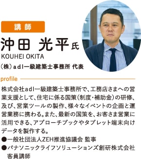 講師　(株)adl一級建築士事務所 代表 沖田 光平氏