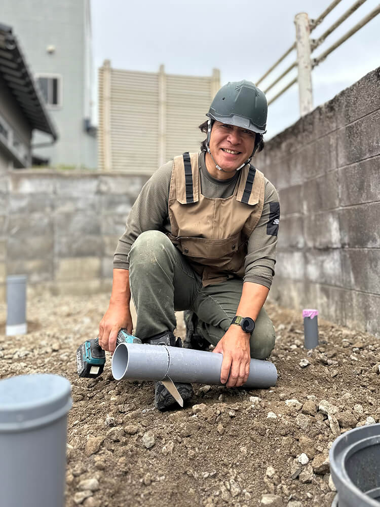 作業は真剣でも笑顔も大切！