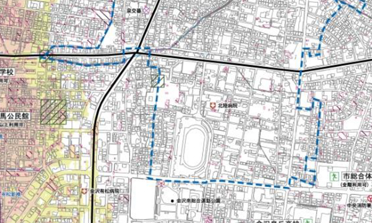 ▶市内でも希少な安全の場所「金沢・弥生」